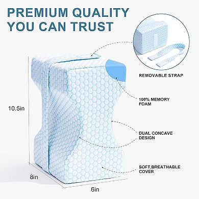 Cooling Memory Foam Leg Pillow for Side Sleepers
