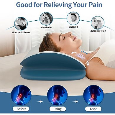 Ergonomic Memory Foam Neck Pillow for Comfortable Sleep