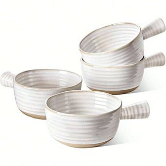 Handcrafted Soup Bowls for Diverse Dishes with Ergonomic Handles - Oven & Microwave Safe