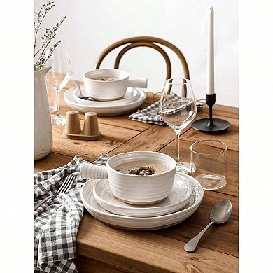 Handcrafted Soup Bowls for Diverse Dishes with Ergonomic Handles - Oven & Microwave Safe