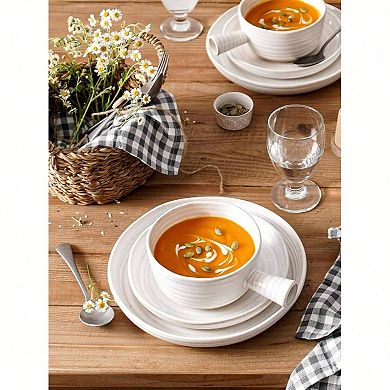 Handcrafted Soup Bowls for Diverse Dishes with Ergonomic Handles - Oven & Microwave Safe