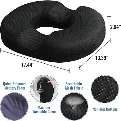 Donut Pillow for Tailbone Pain Relief and Hemorrhoids