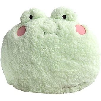 Frog Plush Pillow, Adorable Frog Stuffed Animal (15 X 14 Inch), Home Decoration Hugging Pillow