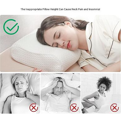 Adjustable Memory Foam Pillow for Neck Support & Comfort