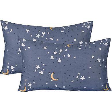 2 Pcs Cartoon Kids Pillowcases 100% Cotton Standard 20" X 30"