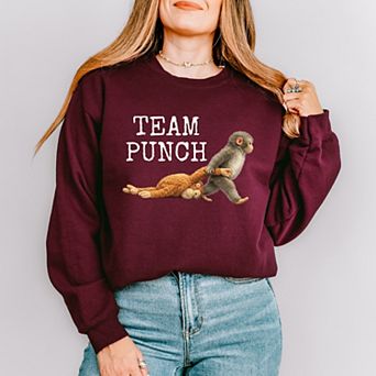 Team Punch Typewriter White - Women's Graphic Sweatshirt