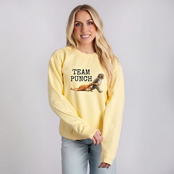 Team Punch Typewriter Black - Women's Lightweight Garment Dyed Sweatshirt