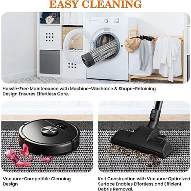 Great Ambitions Non-Slip Kitchen Runner Rug, Machine Washable, Absorbent Sink Mat