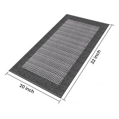 Great Ambitions Non-Slip Kitchen Runner Rug, Machine Washable, Absorbent Sink Mat