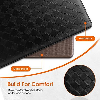 Great Ambitions 2-Piece Kitchen Mats, Non-Slip, Anti-Fatigue, Waterproof, for Sink Floor