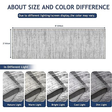 Great Ambitions Modern Abstract Runner Rug, Stain Resistant, Washable & Non-Slip