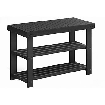 Great Ambitions 3 tier Entryway Shoe Bench, 27.6", Holds 286 lb, for Bathroom & Bedroom