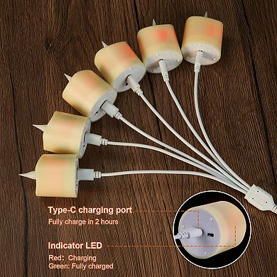12-Pack Rechargeable LED Votive Flameless Candles with Remote Control & Timer Function