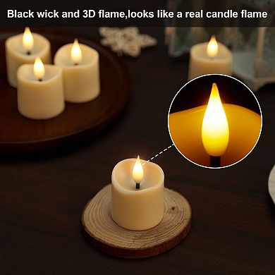 12-Pack Rechargeable LED Votive Flameless Candles with Remote Control & Timer Function