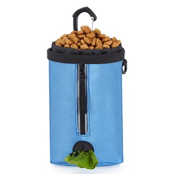 Small-Size Pet Training Treat Bag with Poop Bag Holder & Reflective Strip