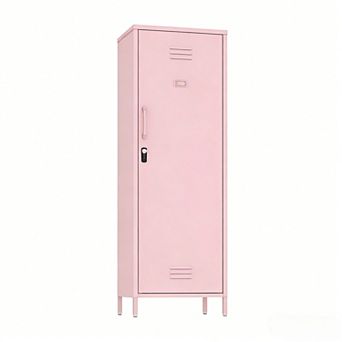 Metal Storage Cabinet with 4 Compartments, Digital Lock, Easy Assembly
