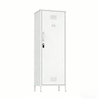 Metal Storage Cabinet with 4 Compartments, Digital Lock, Easy Assembly
