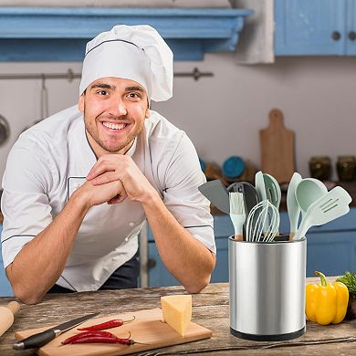 Extra-Large 360° Rotating Stainless Steel Kitchen Utensil Accessories