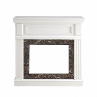 Only Mantel Not Included Fireplace White