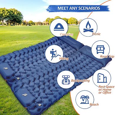 Sleeping Pad for Camping Backpacking Hiking 77.1" x 27.9" Inflatable Air Bed
