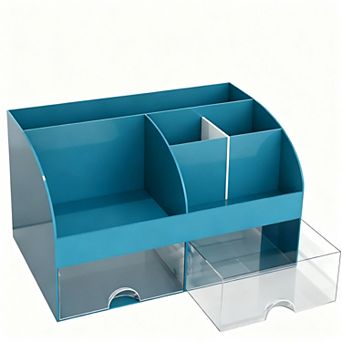 Makeup Organizer with 6 Sections & 2 Drawers for Vanity, Bathroom, Office