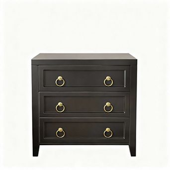 Three-drawer side table, nightstand, suitable for modern bedrooms and living rooms