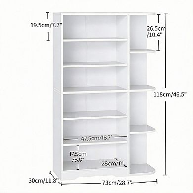 7-Tier Adjustable Shoe Storage Cabinet for Entryway