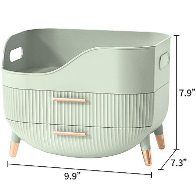 Large Makeup Organizer with Drawers for Skincare and Cosmetics