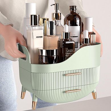 Large Makeup Organizer with Drawers for Skincare and Cosmetics