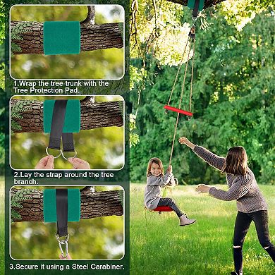 Disc Swing with Monkey Bars Tree Swing Set