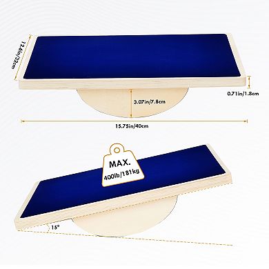 Wooden Balance Board for Physical Therapy, Core Strength Training