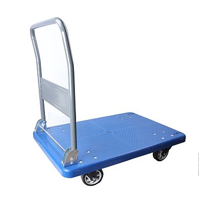 Hand Truck Foldable Push Cart 660lbs Heavy Duty Collapsible Swivel Handle
