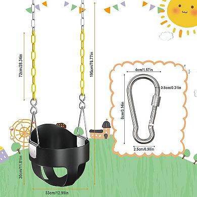 High Back Full Bucket Toddler Swing Seat