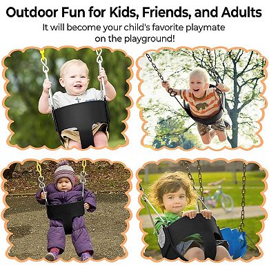 High Back Full Bucket Toddler Swing Seat