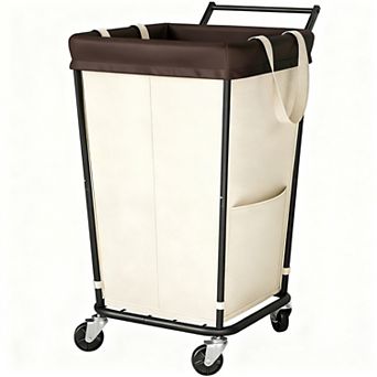 160L Laundry Hamper with Wheels for Easy Sorting and Transport