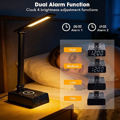 LED Desk Lamp with Wireless Charging