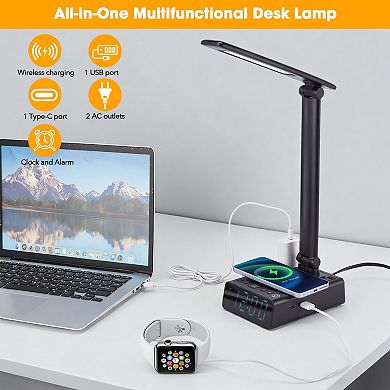LED Desk Lamp with Wireless Charging
