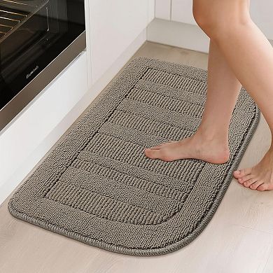 Great Ambitions Durable Washable Non-Slip Kitchen Rug Mat: Absorbent & Dirt-Resistant Floor Mat