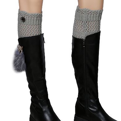 Women’s Winter Crochet Knit Leg Warmers