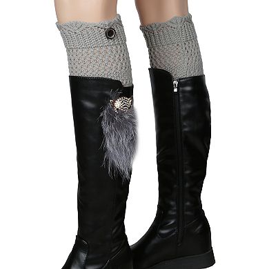 Women’s Winter Crochet Knit Leg Warmers