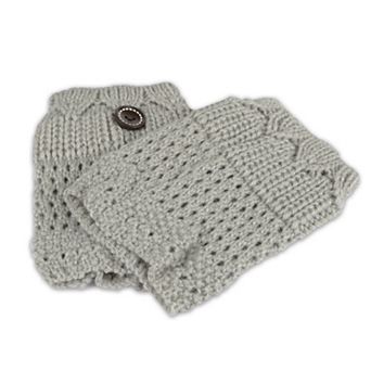 Women’s Winter Crochet Knit Leg Warmers