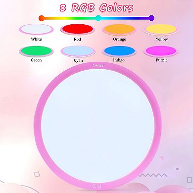 Round RGB LED Light Box for Tracing