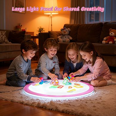 Round RGB LED Light Box for Tracing