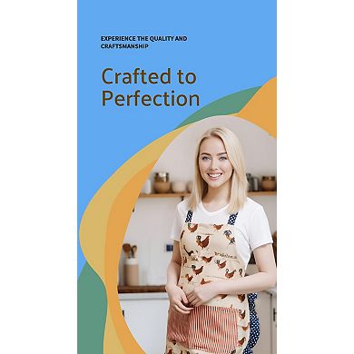 Retro Apron for Women: Stylish, Durable, Large Pockets