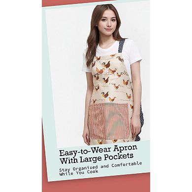 Retro Apron for Women: Stylish, Durable, Large Pockets
