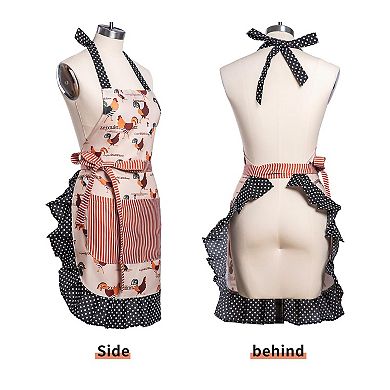 Retro Apron for Women: Stylish, Durable, Large Pockets