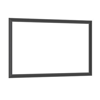 60x40 inch Oversized Rectangle Bathroom Mirror Black Frame Wall Mounted Aluminum