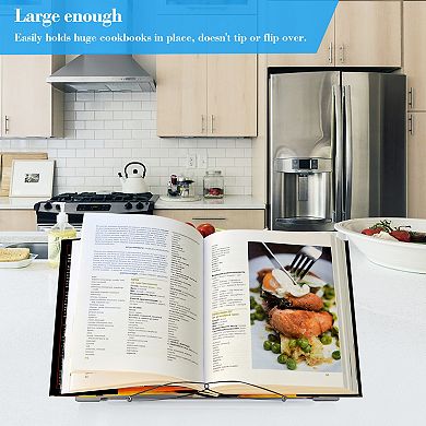 Metal Book Holder with a Retaining Clip