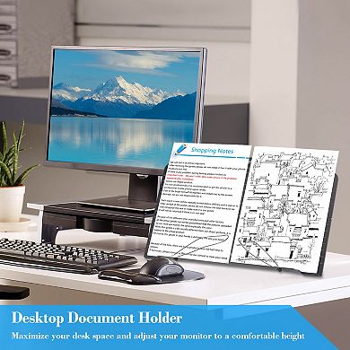 Metal Book Holder with a Retaining Clip