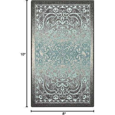 Great Ambitions Vintage Medallion Washable Rugs for Kitchen, Bathroom, Entryway